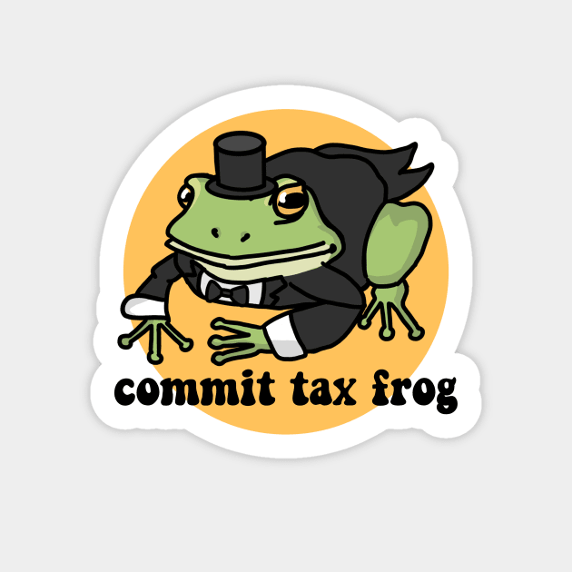 Commit Tax Frog Sticker Sticker by KatiaMart